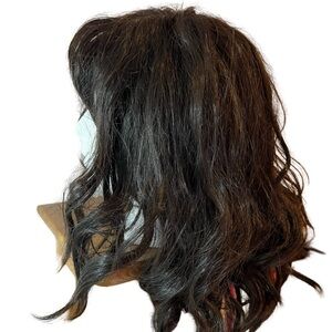 Wig, dark brown-black
